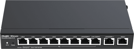 Routeur VPN de haute performance Reyee RG-EG310GH-P-E 10 ports