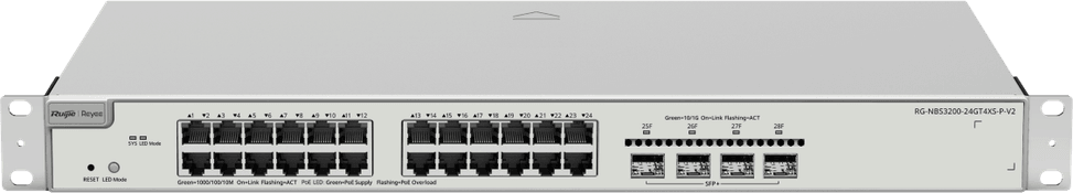 Reyee NBS3200-24GT4XS-P-V2 L2+ Managed Switch 24 ports / 4 SFP 370W — image 1