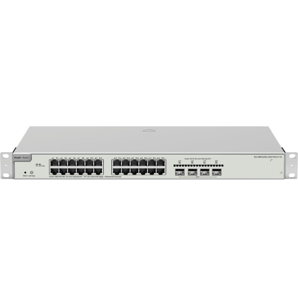 Switch Administrable L2+ Reyee NBS3200-24GT4XS-P-V2 24 port / 4 SFP 370W