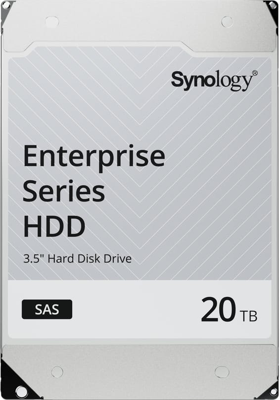 Disque dur interne Synology HAS5300 SAS-3 3.5" Série Enterprise HDD 20To pour NAS (HAS5310-20T)