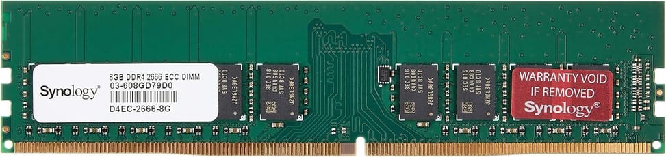 Synology U-DIMM 8GB DDR4 2666 MHz Memory Module - NAS Server (D4EC-2666-8G) — image 1