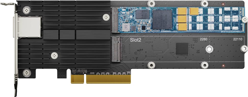 Carte adaptateur Synology 1port 10GbE RJ45 + SSD M.2 combiné (E10M20-T1) — image 4