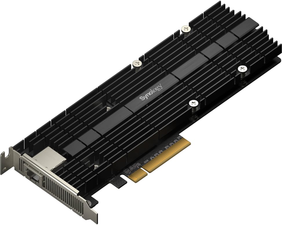 Carte adaptateur Synology 1port 10GbE RJ45 + SSD M.2 combiné (E10M20-T1) — image 1