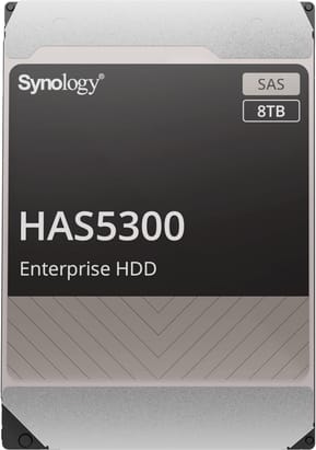 Disque Dur interne Synology HAS5300 3,5" série Enterprise HDD SAS 8 To pour NAS (HAS5300-8T)