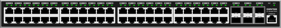 Grandstream GWN7806 Layer 2+ Managed Switch 48 Gigabit Ports + 6 Gigabit SFP+ Ports — image 2