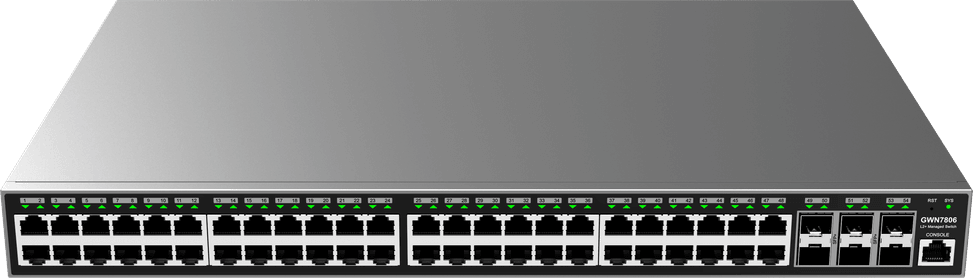 Grandstream GWN7806 Layer 2+ Managed Switch 48 Gigabit Ports + 6 Gigabit SFP+ Ports — image 1