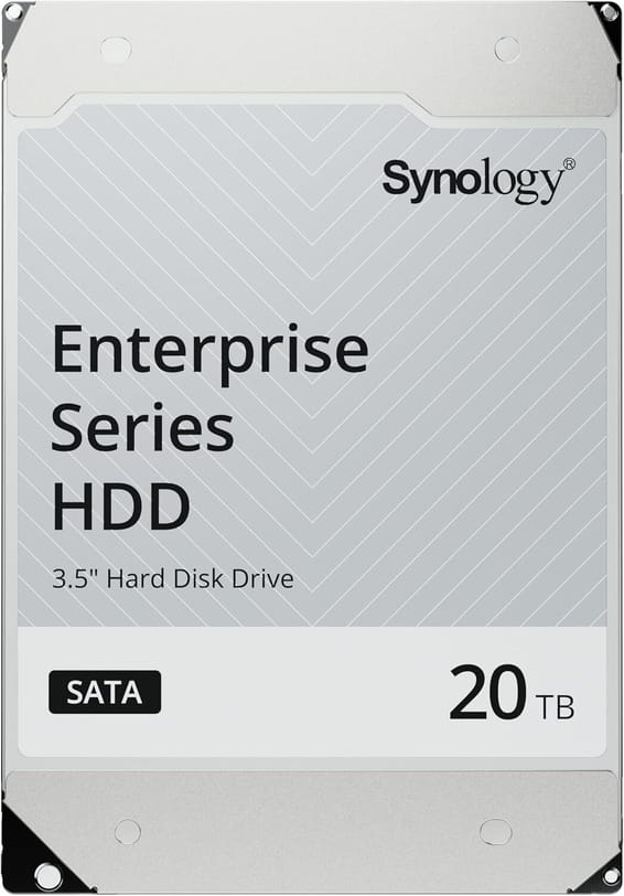 Disque dur interne Synology HAT5300 SATA 3,5'' Série Enterprise HDD 20 To pour NAS (HAT5310-20T)