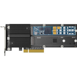 Carte adaptateur Synology M2D20 SSD M.2 à deux logements pour l'accélération du cache (M2D20ADAPTERCARD)