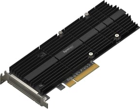 Carte adaptateur Synology M2D20 SSD M.2 à deux logements pour l'accélération du cache (M2D20ADAPTERCARD)