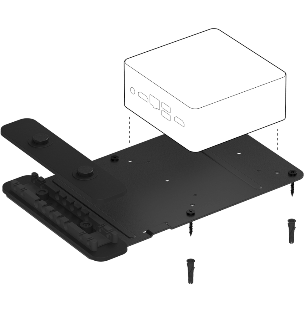Logitech Fixation avec rétention des câbles pour mini PC et Chromebox (939-001825)
