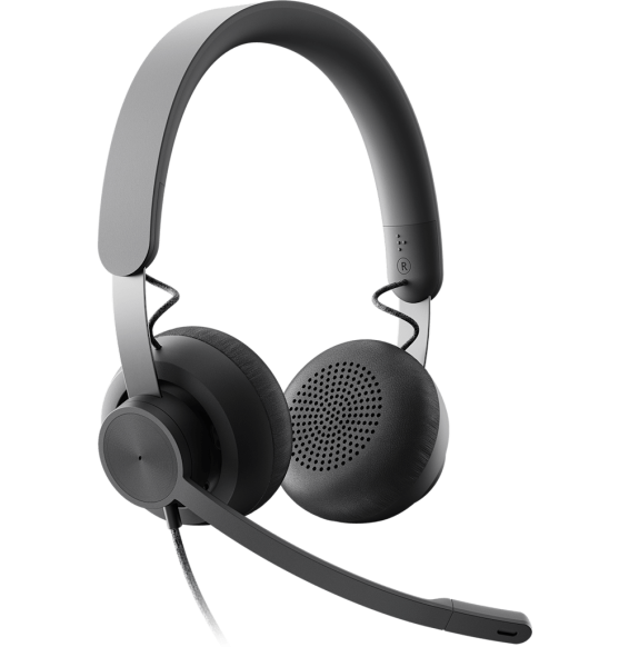 سماعة رأس بميكروفون سلكية Logitech Zone Wired Teams - USB-C & USB-A (981-000870)