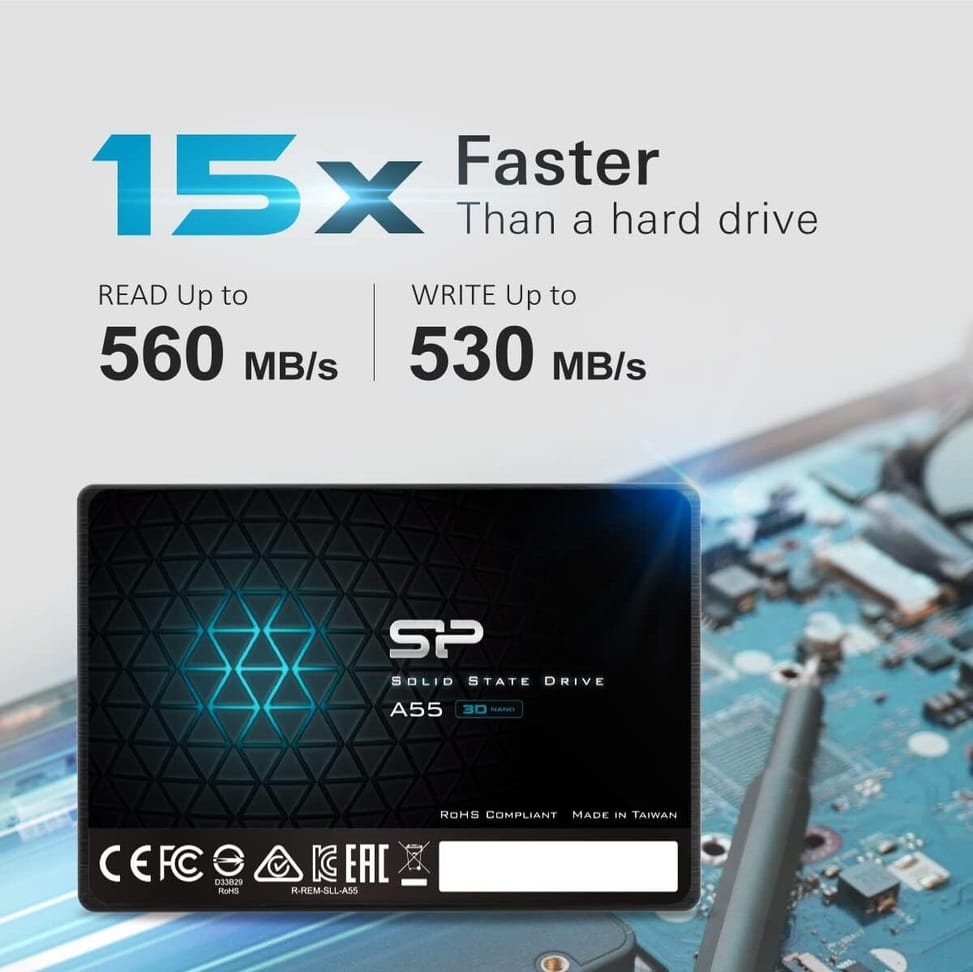 Disque dur interne SSD Silicon Power A55 2.5" 3D NAND 1To (SP001TBSS3A55S25) — image 3