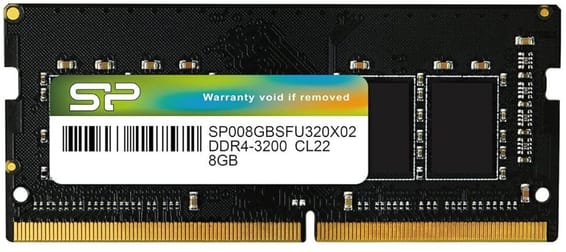 Barette de mémoire Silicon Power SO-DIMM 8 GB DDR4 3200MHZ - Pc Portable (SP008GBSFU320X02)