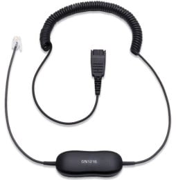 Casque-micro stéréo Jabra BIZ 2300 Duo Anti-Bruit + Cordon Jabra GN 1216 pour Avaya type: QD (2309-820-104 + 88001-03)