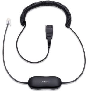 Casque-micro stéréo Jabra BIZ 2300 Duo Anti-Bruit + Cordon Jabra GN 1216 pour Avaya type: QD (2309-820-104 + 88001-03)