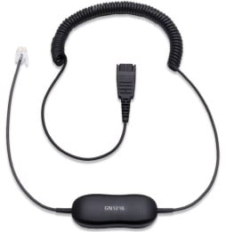 Micro-casque Jabra Biz 1500 Duo - Antibruit + Cordon Jabra GN 1216 pour Avaya type: QD (1519-0154 + 88001-03)