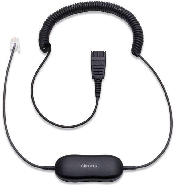Micro-casque Jabra Biz 1500 Duo - Antibruit + Cordon Jabra GN 1216 pour Avaya type: QD (1519-0154 + 88001-03) — image 4