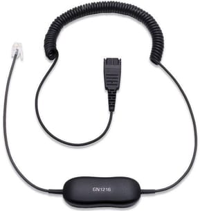 Micro-casque Jabra Biz 1500 Duo - Antibruit + Cordon Jabra GN 1216 pour Avaya type: QD (1519-0154 + 88001-03) — image 4