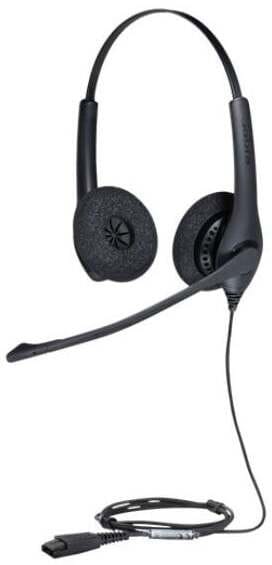 Micro-casque Jabra Biz 1500 Duo - Antibruit + Cordon Jabra GN 1216 pour Avaya type: QD (1519-0154 + 88001-03) — image 2