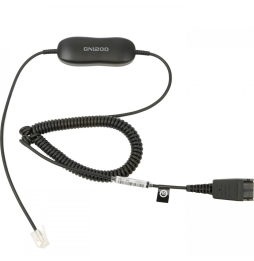 Casque-micro stéréo Jabra BIZ 2300 QD Duo Anti-Bruit + Cordon intelligent universel Jabra GN1200CC - 2 mètres