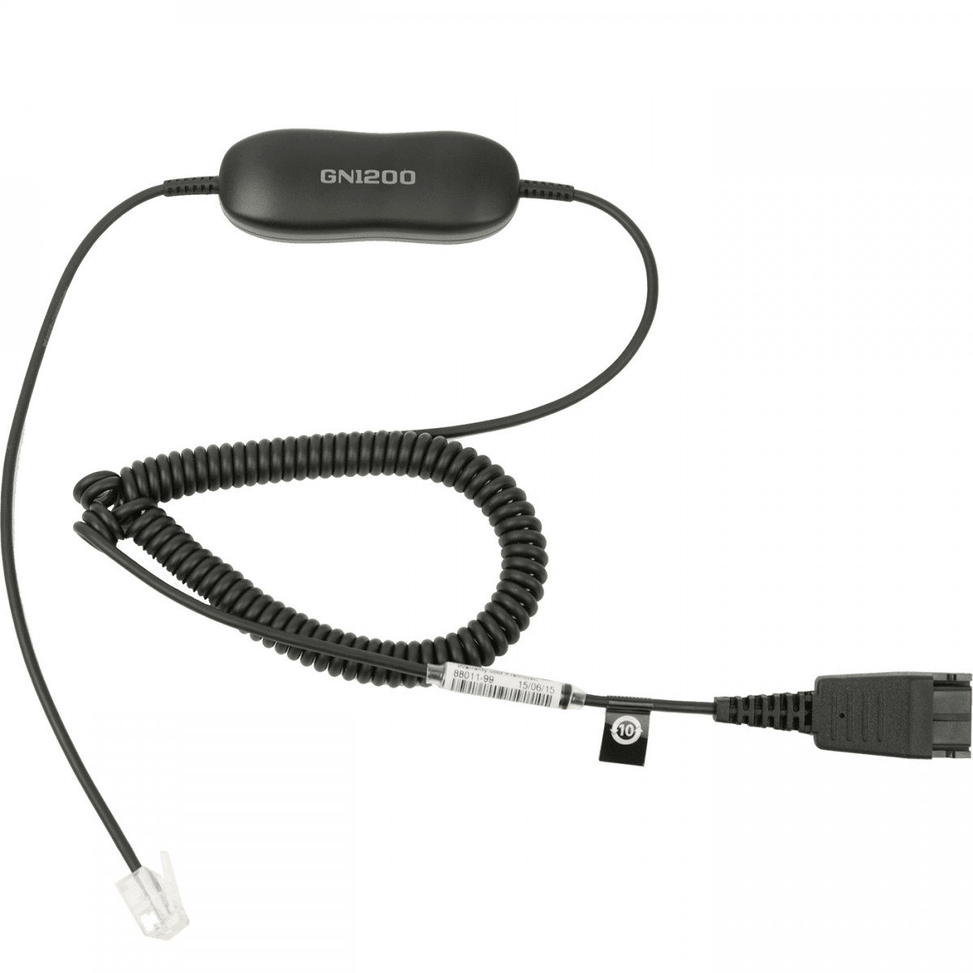 Casque-micro stéréo Jabra BIZ 2300 QD Duo Anti-Bruit + Cordon intelligent universel Jabra GN1200CC - 2 mètres — image 4
