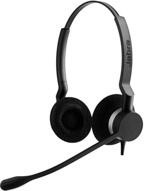 Casque-micro stéréo Jabra BIZ 2300 QD Duo Anti-Bruit + Cordon intelligent universel Jabra GN1200CC - 2 mètres