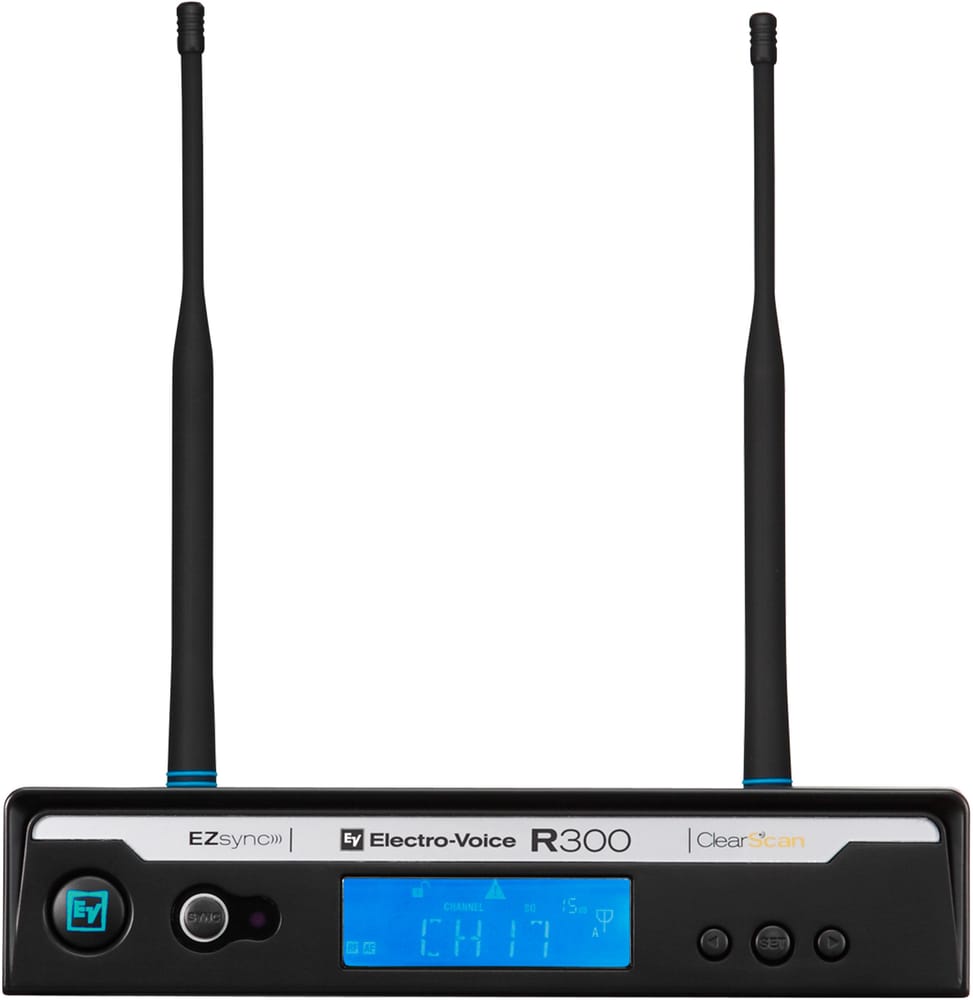 Electro-Voice R300-E/B – Ensemble micro serre-tête HM3 avec émetteur BP-300-B et récepteur sans fil robuste — image 4
