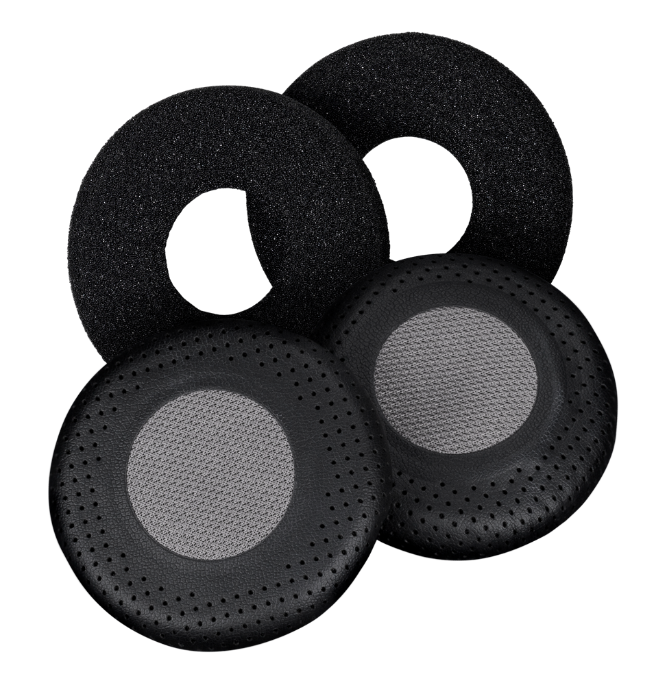 2 Coussinets d’oreille en similicuir Epos HZP 47 noir (1000802)