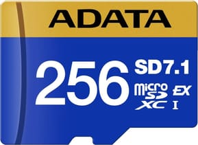Carte mémoire ADATA Premier Extreme 256 Go MicroSDXC SD7.1 Express V30 (UD256GEX3L1-C)