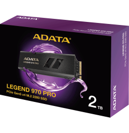 Disque Dur interne SSD ADATA LEGEND 970 PRO PCIe Gen5 x4 M.2 2280 - 2To (SLEG-970P-2TCI)