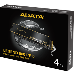Disque Dur interne SSD ADATA LEGEND 900 PRO PCIe Gen4 x4 M.2 2280 - 4To (SLEG-900P-4TCS)