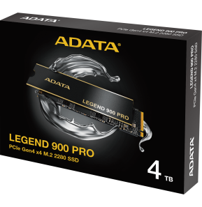 Disque Dur interne SSD ADATA LEGEND 900 PRO PCIe Gen4 x4 M.2 2280 - 4To (SLEG-900P-4TCS)