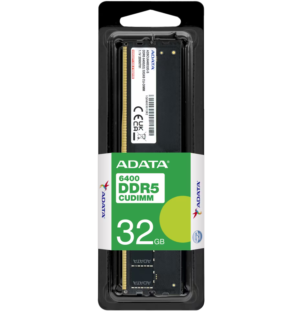 Barrette mémoire ADATA CU-DIMM 32GB DDR5-6400 MHz - PC bureau (AD5CU640032G-S)
