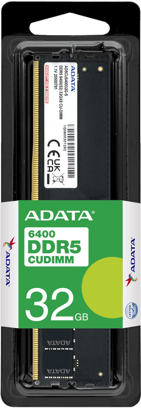 Barrette mémoire ADATA CU-DIMM 32GB DDR5-6400 MHz - PC bureau (AD5CU640032G-S)