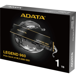 Disque Dur interne SSD ADATA LEGEND 960 PCIe Gen4 x4 M.2 2280 - 1To  (ALEG-960-1TCS)