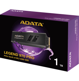 Disque Dur interne SSD ADATA LEGEND 970 PRO PCIe Gen5 x4 M.2 2280 - 1To (SLEG-970P-1TCI)