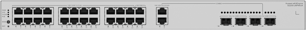 Switch Huawei eKitEngine S220S-26PN4JX 24 Ports / 4SFP - PoE 400W (98012521) — image 3