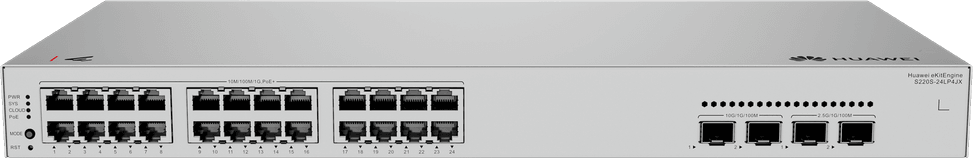 جهاز Switch Huawei eKitEngine S220S-24LP4JX 24 منفذ / 4SFP - PoE 195W (98012519) — صورة 1