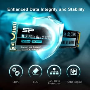Disque dur interne SSD Silicon Power P34A60 NVMe™ M.2 PCIe Gen3x4 2280 - 256 Go (SP256GBP34A60M28) — image 4