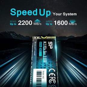 Disque dur interne SSD Silicon Power P34A60 NVMe™ M.2 PCIe Gen3x4 2280 - 256 Go (SP256GBP34A60M28) — image 2