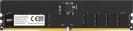 Barrette Mémoire Silicon Power U-DIMM 16GB DDR5-5600 MHz CL46 - Pc Bureau (SP016GBLVU560F02)
