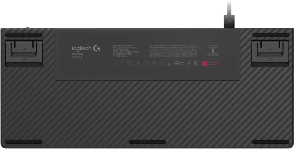 Clavier gaming filaire Logitech G515 TKL - USB - QWERTY (920-012872) — image 6
