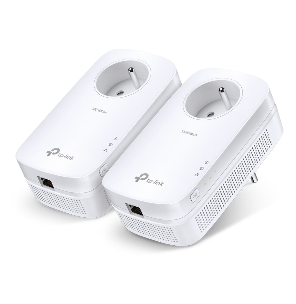 TP-Link PA8015P KIT de 2 CPL AV1300 Gigabit avec prise gigogne (prise FR) (TL-PA8015P KIT FR)
