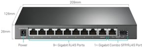 Switch Administrable TP Link TL-SG1210MPE 9 ports Gigabit RJ45 et 1 port combo Gigabit SFP / RJ45 - PoE 123 W — image 2