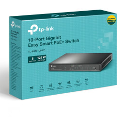 Switch Administrable TP Link TL-SG1210MPE 9 ports Gigabit RJ45 et 1 port combo Gigabit SFP / RJ45 - PoE 123 W
