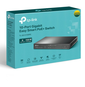 Switch Administrable TP Link TL-SG1210MPE 9 ports Gigabit RJ45 et 1 port combo Gigabit SFP / RJ45 - PoE 123 W