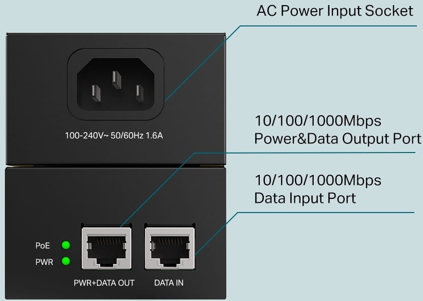 Adaptateur et injecteur PoE TP-Link POE170S — image 3