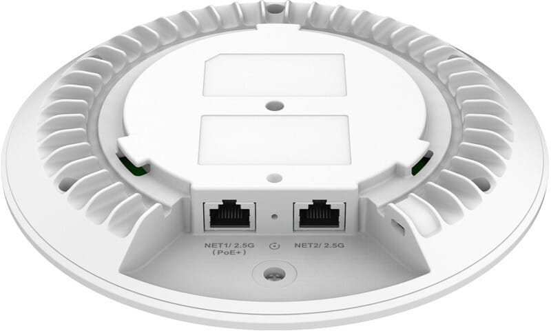 نقطة وصول WiFi 7 BE11000 Grandstream GWN7672 ثلاثية النطاق 2x2x2:2 MU-MIMO مع MLO / 4KQAM / MRU — صورة 3