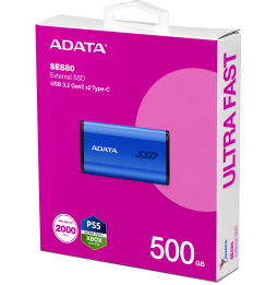 Disque Dur portable SSD ADATA SE880 USB-C - 500Go (AELI-SE880-500GCBU)