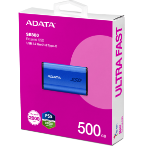 Disque Dur portable SSD ADATA SE880 USB-C - 500Go (AELI-SE880-500GCBU)